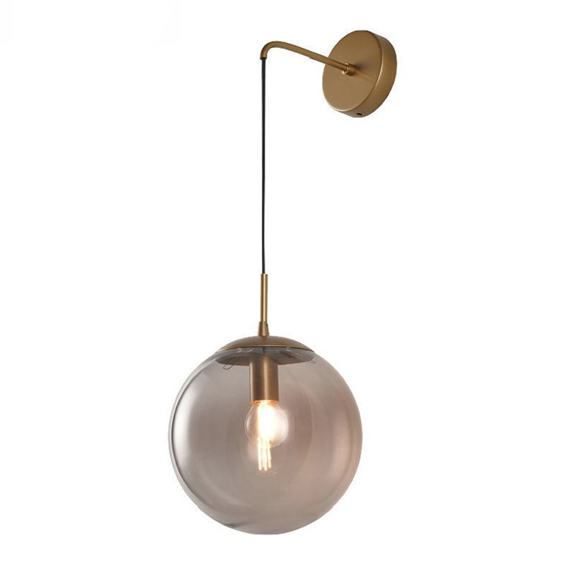 Moderner Stil kugelförmiger Wandlampenglas 1 Lichtwandbeleuchtung