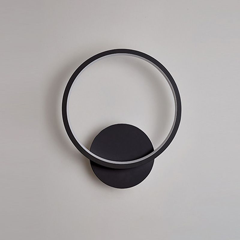 Single Modern White/Black Wall Mounted Sconce Unique Wall Light for Bedroom