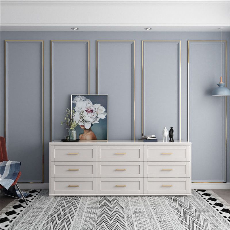 Classic Glam Storage Chest Solid Wood Storage Chest Dresser , 17.55 Inch Width