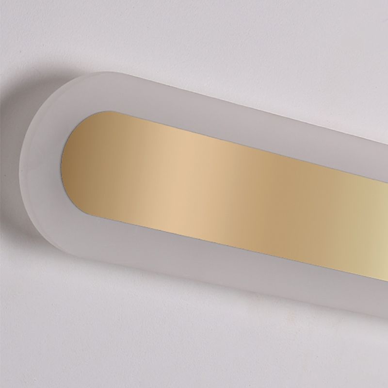 Éclair mural en métal linéaire Éclairage mural de style moderne en or