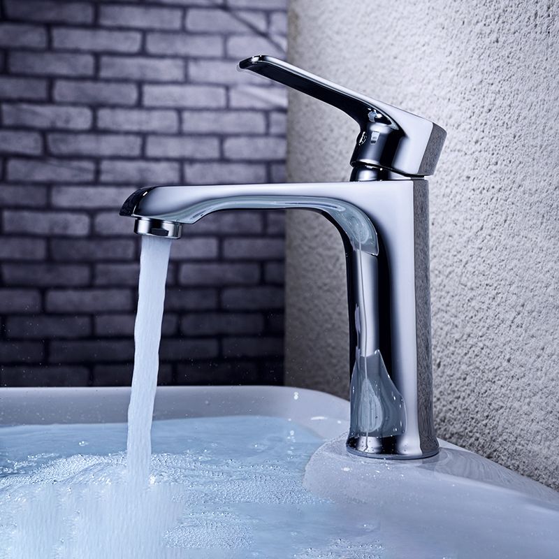 Lever Handle Vessel Sink Faucet Circular Modern Bathroom Faucet
