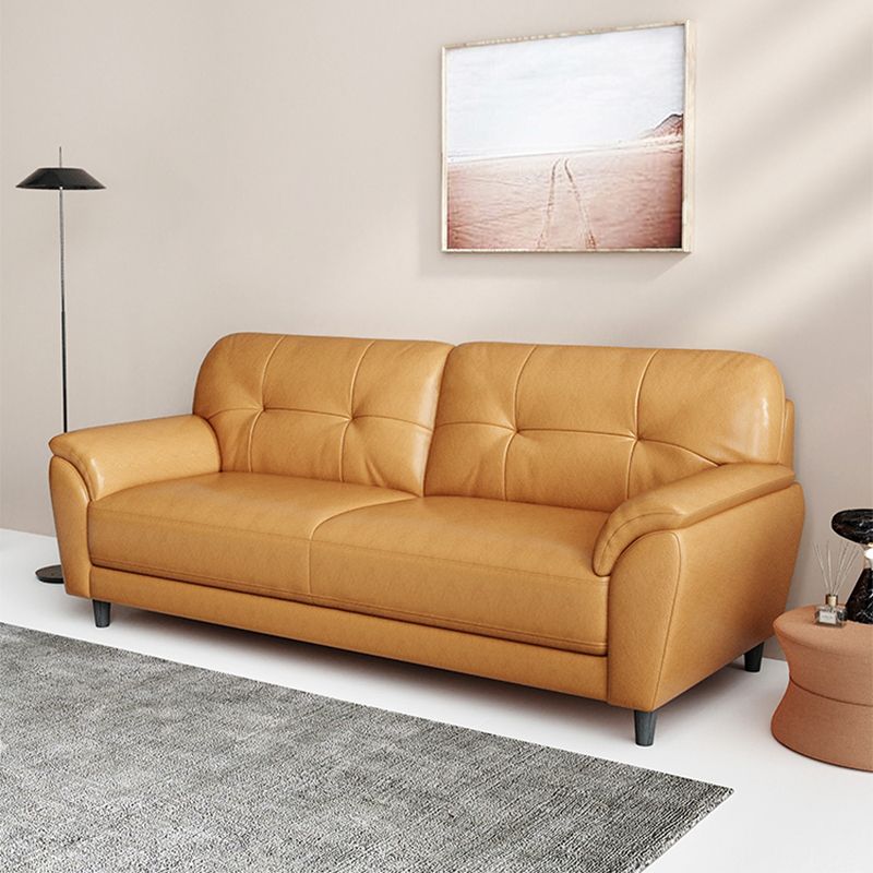 31.49" H Pillow Top Arm Sofa Brown Contemporary Standard Sofa