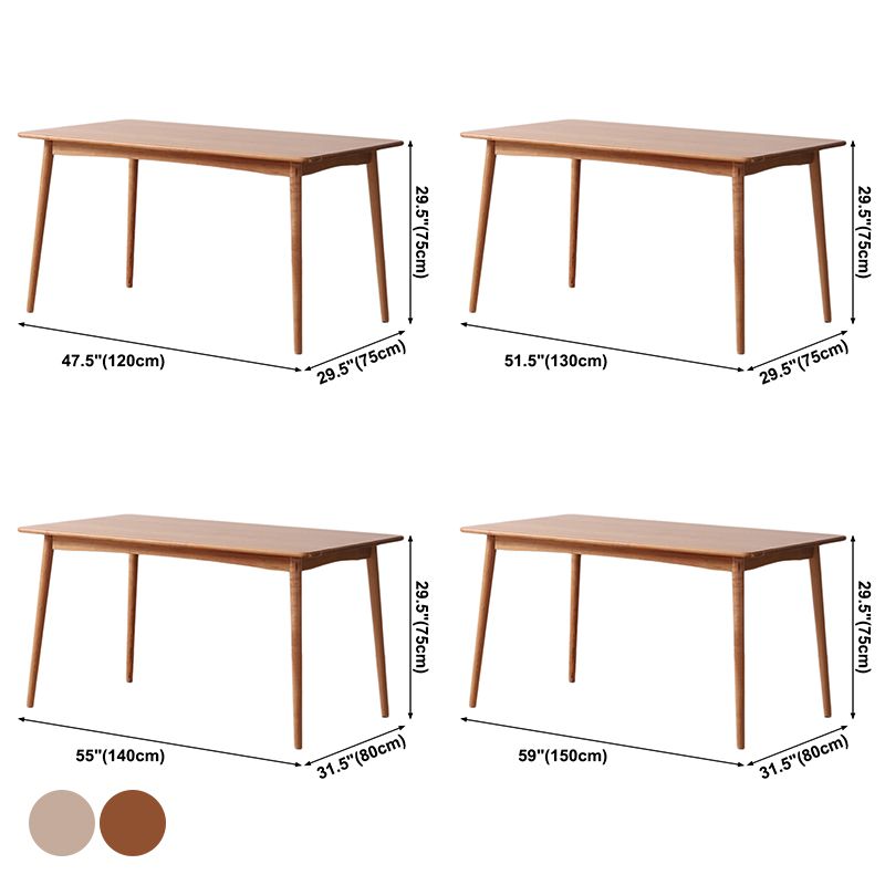 Modern Style Solid Wood Furniture 4-foot Dining Site Table for Dining Room