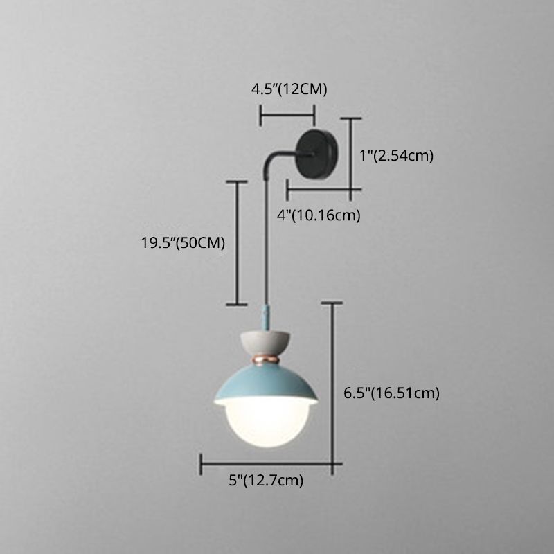 Macaroon Mini Wall SCONCE NOORDISCHE KNOORTE KLIJSTE INDOR Decoratie Wandverlichting voor slaapkamergang