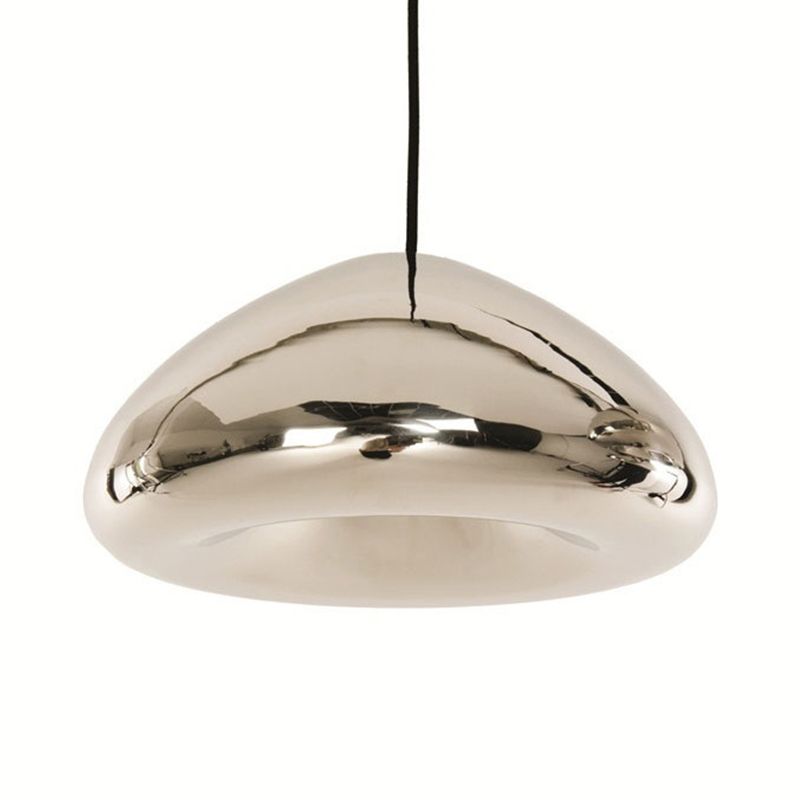 Mirror Glass Hanging Light 1 Light Modern Style Pendant Light Fixture for Living Room