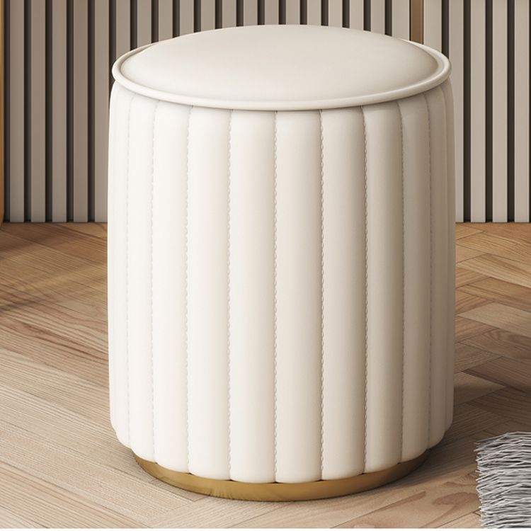 Beige Vanity Metal and Engineered Wood Makeup Dressing Table Stool Set