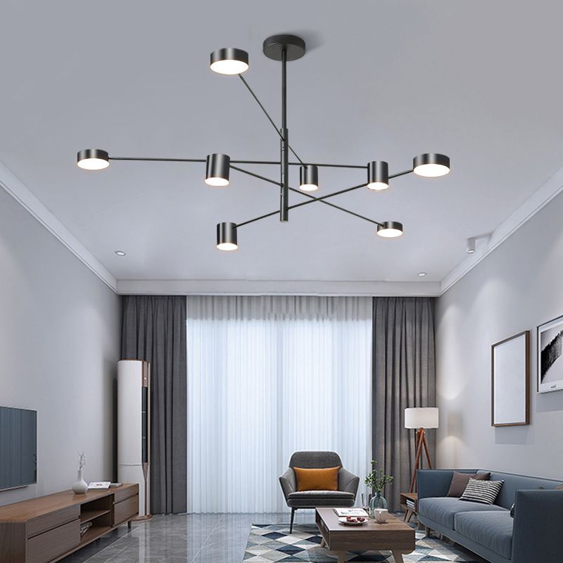 Lámpara de lámpara de starburst simplicidad moderna iluminación colgante acrílica para restaurante