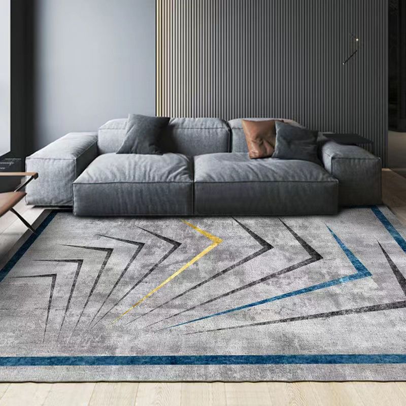 Fashionable Modern Carpet Polyester Striped Carpet Washable Carpet for Home Decor