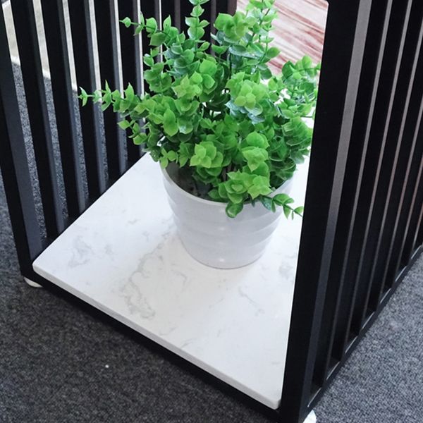 Glam Style Fixed Bar Table 1/2/3 Pieces Faux Marble Rectangle Counter Table