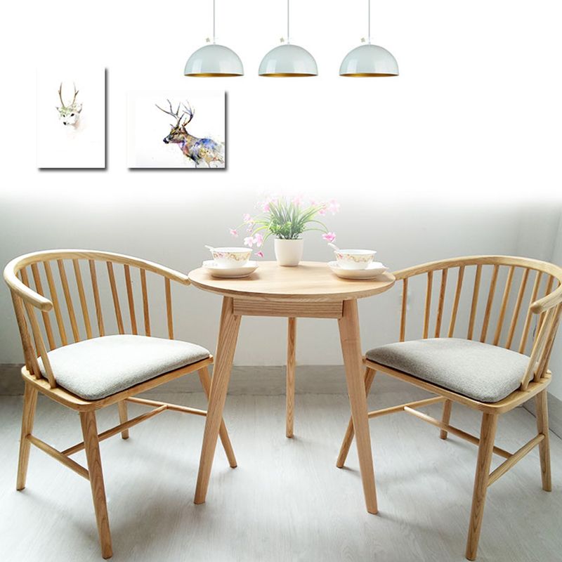 Chaise d'appoint rembourrée de Style scandinave, chaises de salle à manger à dossier Windsor pour la maison