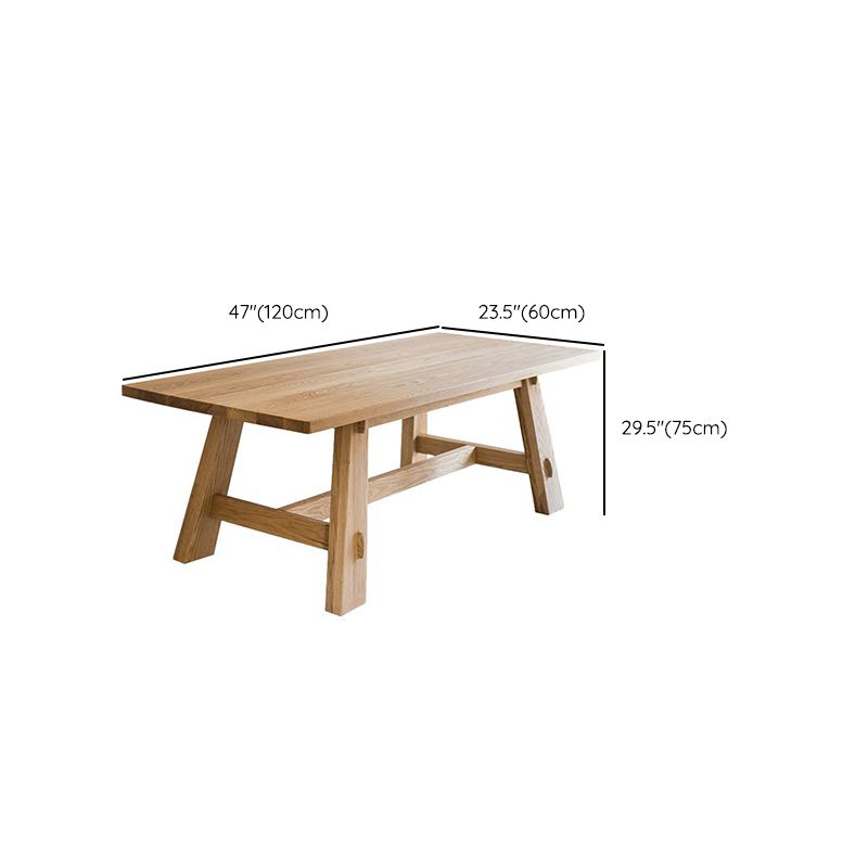 Modern Dining Table Rectangle Wood Dinner Table for Dining Room
