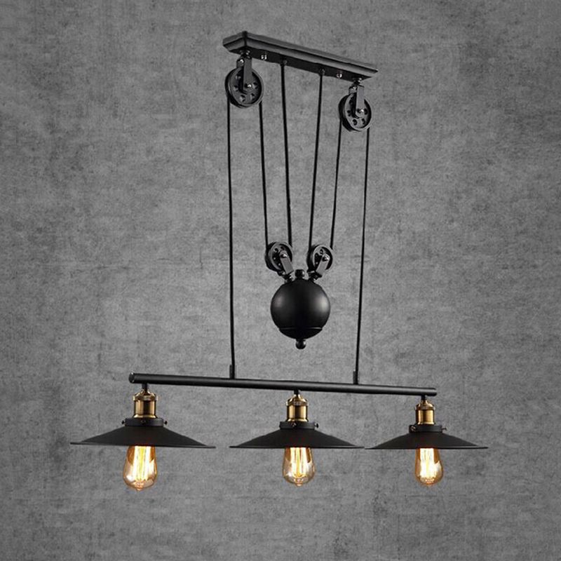 Metal 3 Lights Island Lighting Lighting Farmary Island Lights para bares y comedor