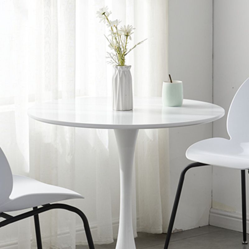 Contemporary Wood Round Dining Set Plastic 1/2/3 Pieces Dining Furniture for Home