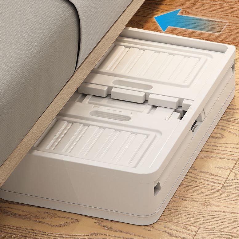 Contemporary Non-Hanging Armoire Plastic Freestanding Wardrobe Closet with Door