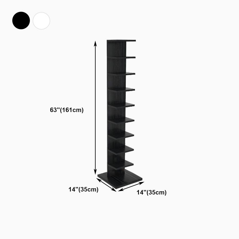 13.78"W Bookcase Contemporary Style Invisible Bookshelf for Home Office
