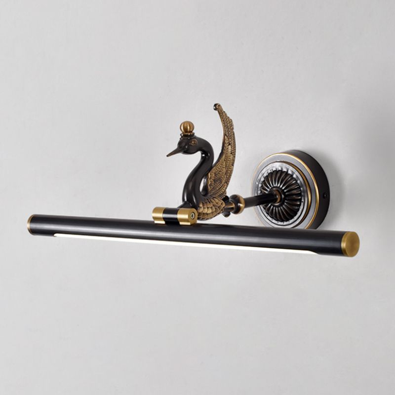 Mitte des Jahrhunderts Luxusstil Zylindrische Wandmontage Waschtischlichter Kupfer 1 Leichte Eitelkeitsbeleuchtung für Badezimmer