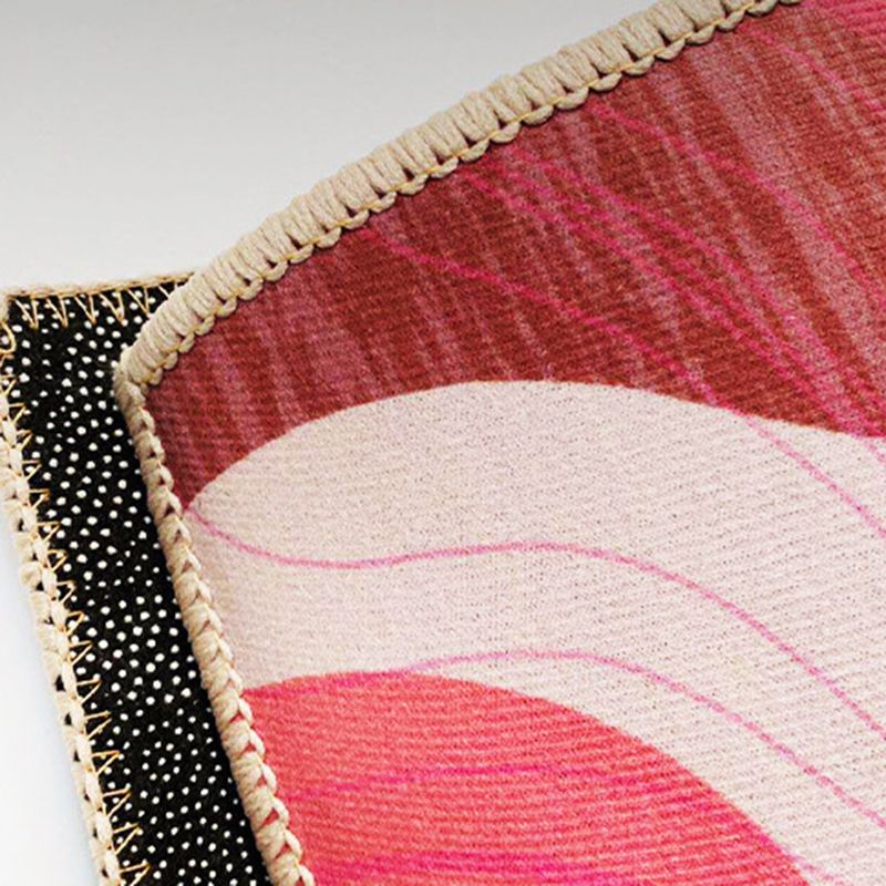 Simplicity Carpet Modern Abstract Print Rug Stain Resistant Area Rug for Living Room