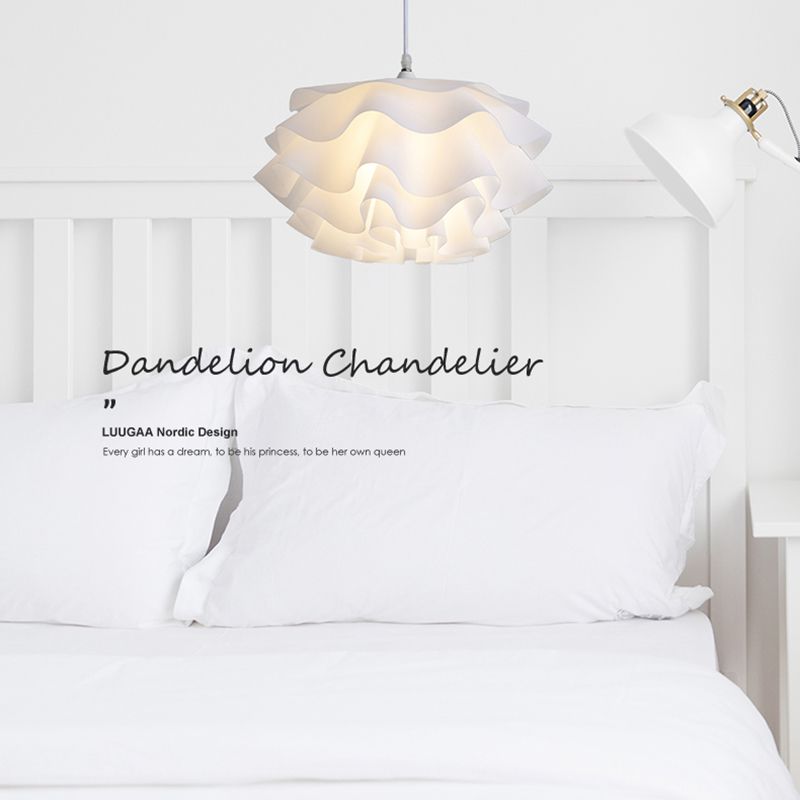 1 Leichter Acryl -Schattenhänge -Leuchte -Leuchte moderne einfache Wohnzimmer -Anhänger Licht