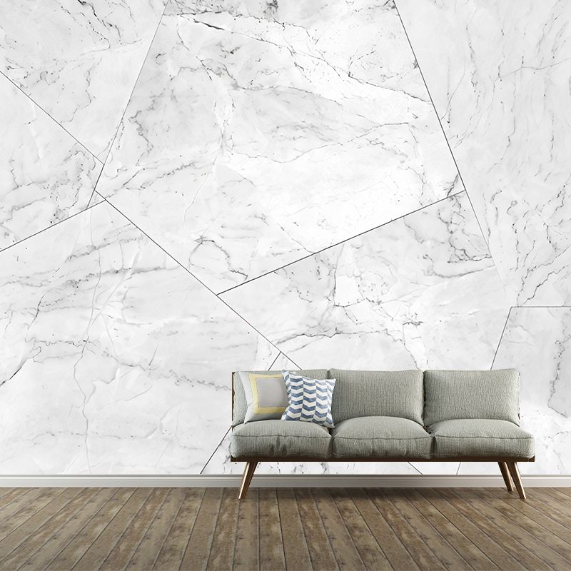 Stain-Resistant Marble Surface Mural Non-Woven Fabric Wall Art for Guest Room Decor