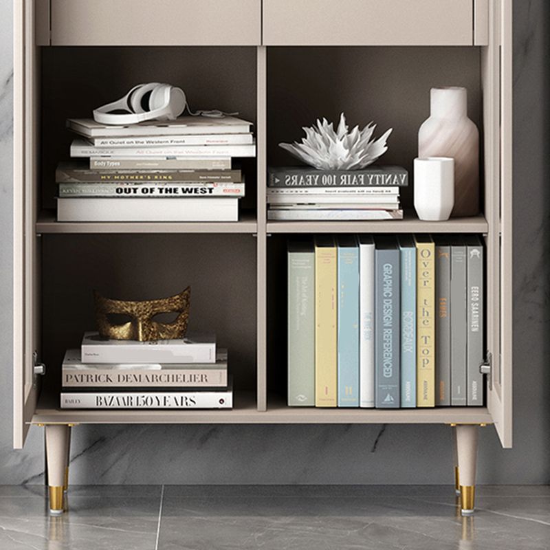 Glam Metal Bookcase Standard Closed Back Bookshelf for Home Office