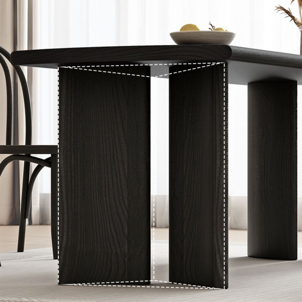 Traditional 1/2/3/4/5/7 Pieces Dining Set Rectangle Wood Dining Table for Dining Room