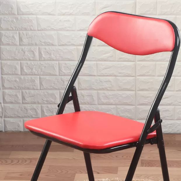 Chaise d'appoint moderne en métal, intérieur et extérieur, sans accoudoirs, pliable, à dossier ouvert, pour salle à manger