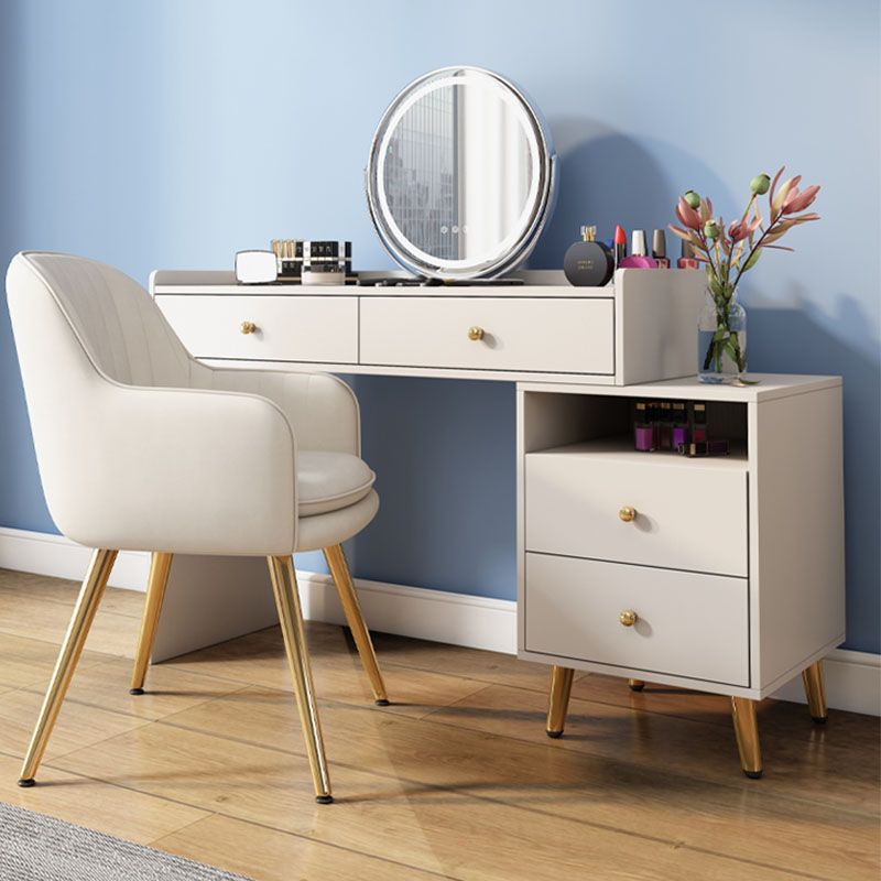 Contemporary Vanity Dressing Table 4 Drawer Wooden Vanity Desk