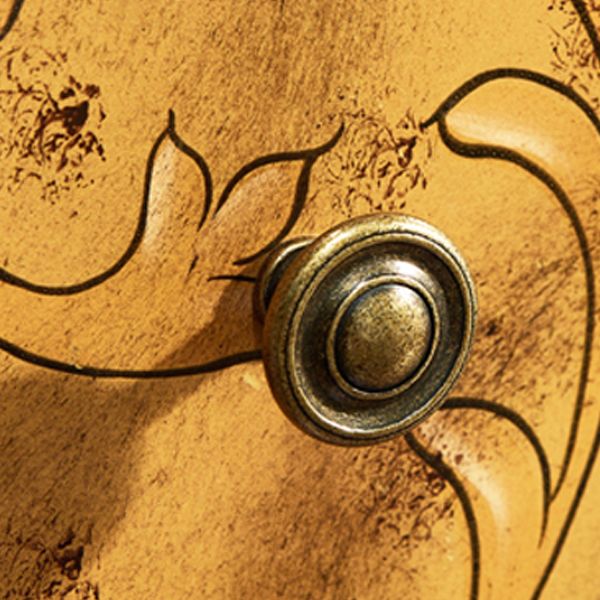 American Traditional Wooden Storage Chest Home Chest with Drawers