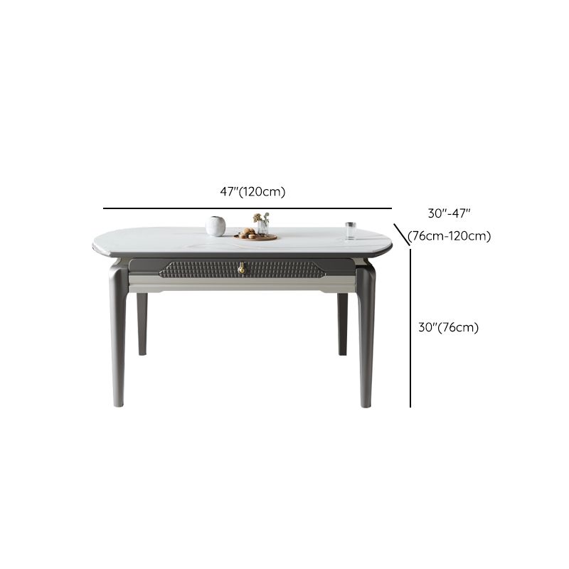5/7/9/11 Pieces Modern Round Sintered Stone Dining Set for Home