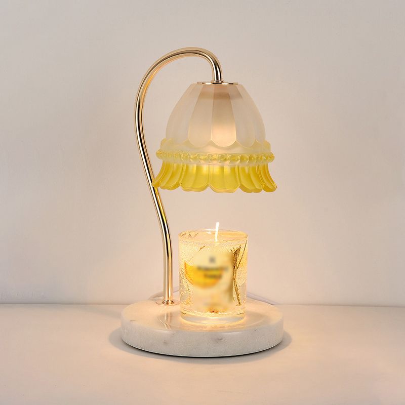 1 Light Bell Table Lighting Modern Style Glass Table Lighting for Bedroom