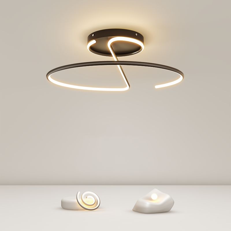 Simplicity Flush Ceiling Light Fixtures with Silicone Shade LED Ceiling Light Fixture