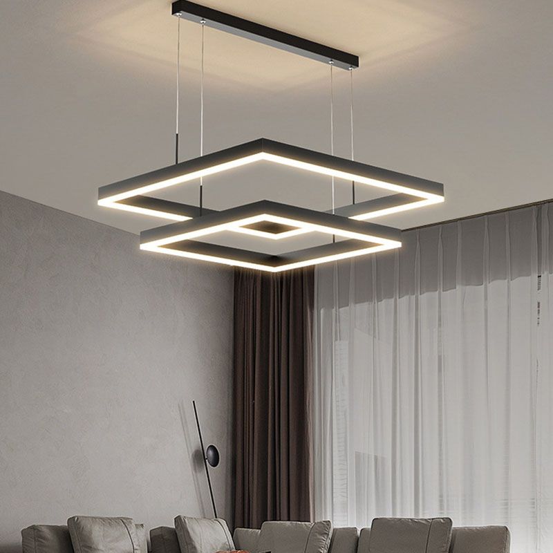 Nordic Modern Simple Style LED Chandelier Pendant Light for Living Room Dining Room