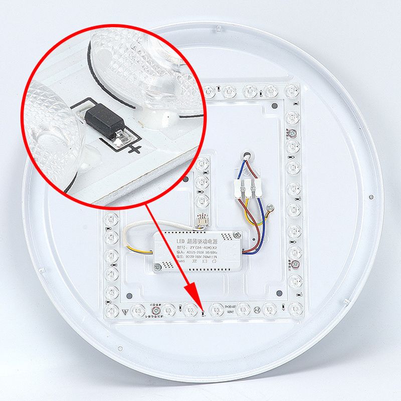 Starsky Design plafonnier suspendu LED luminaire Salon Blanc acrylique ombre semi - sombre