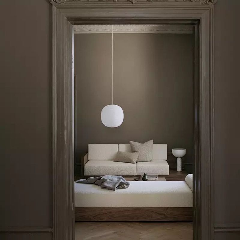 Pendre de style moderne Verre Lumière 1 lumière suspendue Lumière en blanc pour le chevet