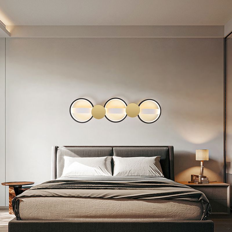 Contemporary Round Ceiling Lamp LED Flush Mount Ceiling Light with Acrylic Shade