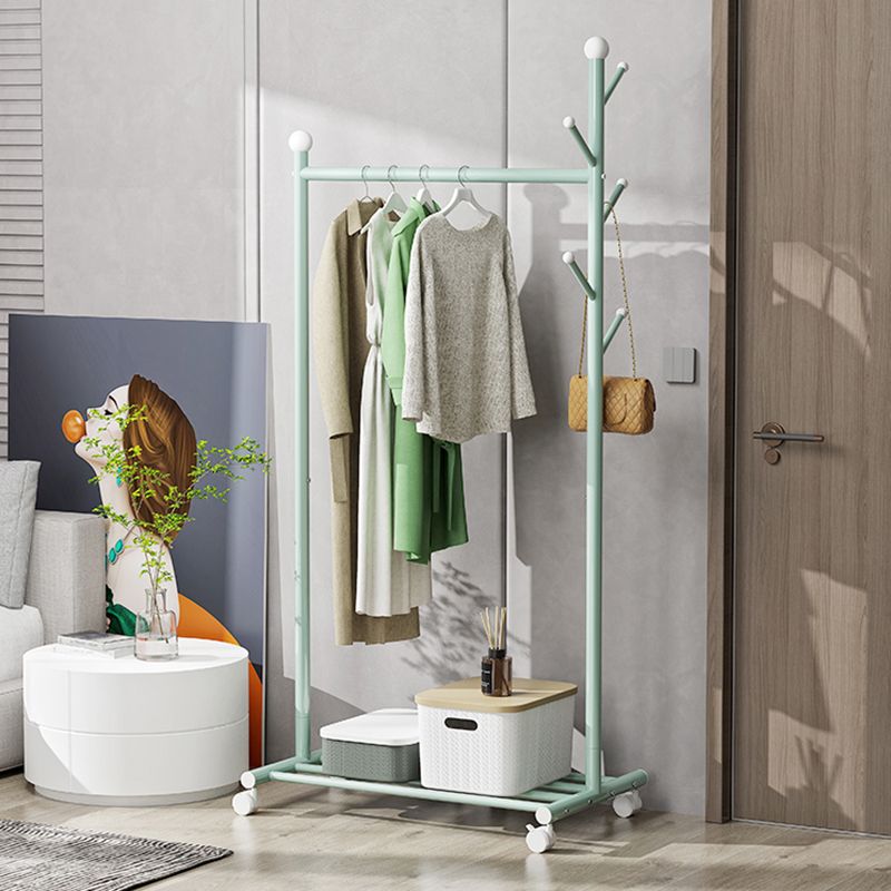 Contemporary Style Wardrobe 1-Teir Metal Wardrobe Closet for Bedroom