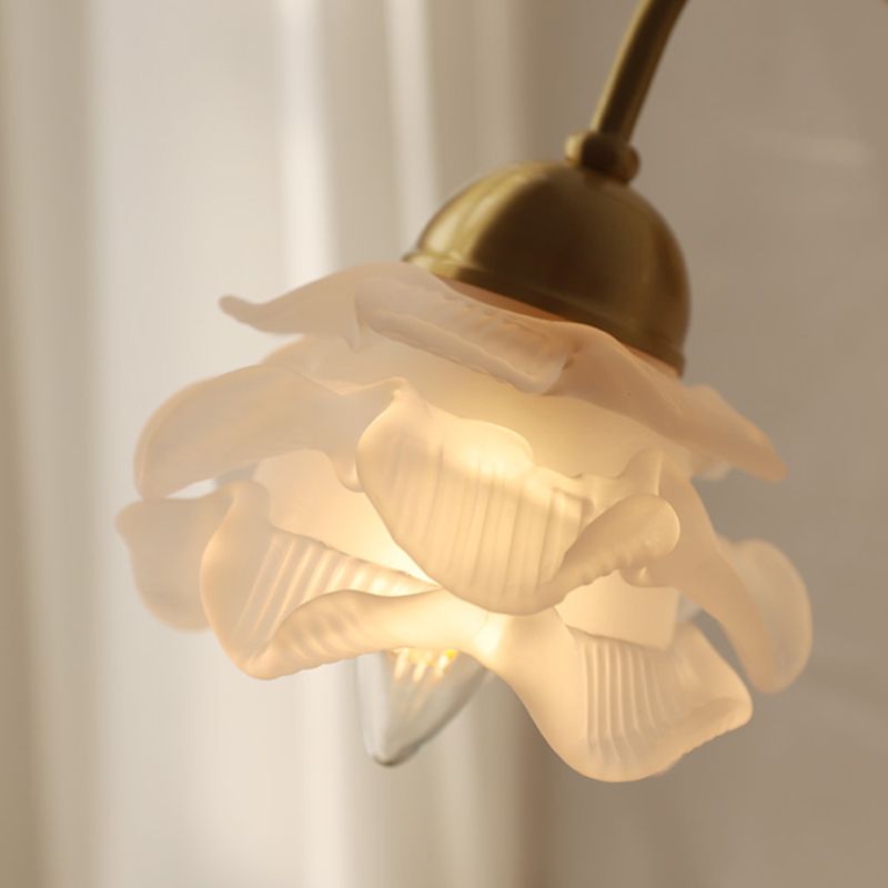 Modern Style Flower Shaped Wall Light Sconces Metal 1 Light Wall Lighting