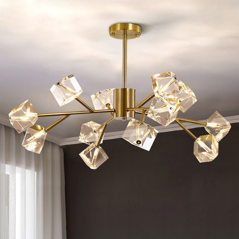Modern Chandelier Light Metal Artistic Ceiling Pendant for Dining Room Living Room