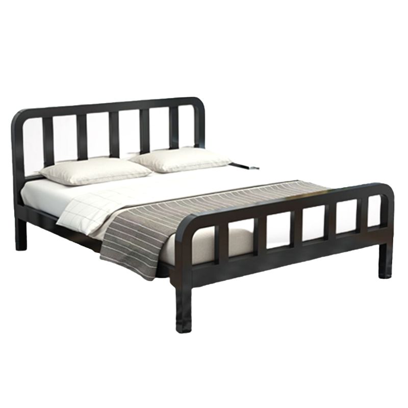 Modernism Spindle Bed with Headboard and Footboard Metal Bed Frame