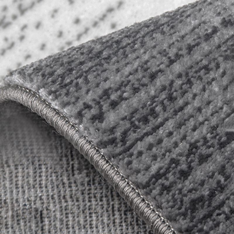 Blue Abstract Pattern Area Carpet Modern Polyester Area Rug Stain Resistant Rug for Living Room