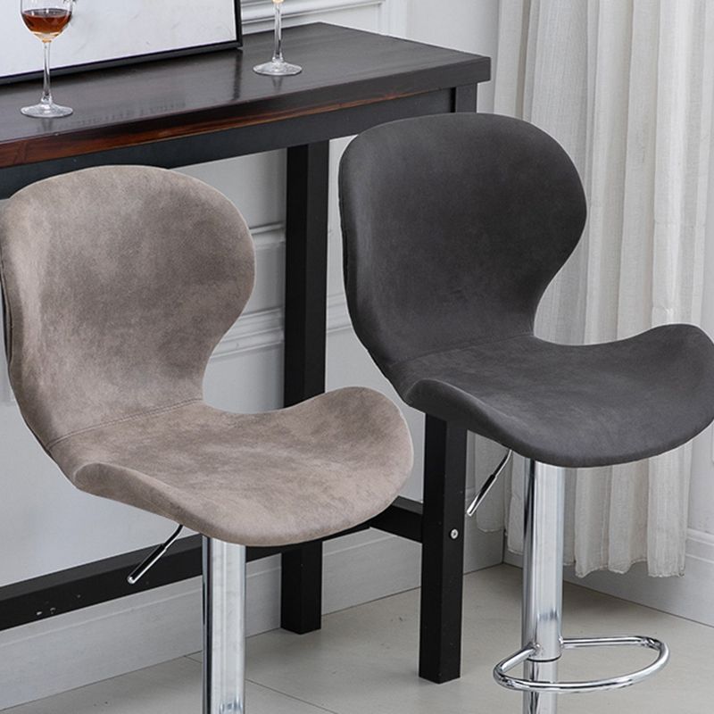 Tabouret de bar d'intérieur nordique, haut pivotant réglable en métal, avec rembourrage