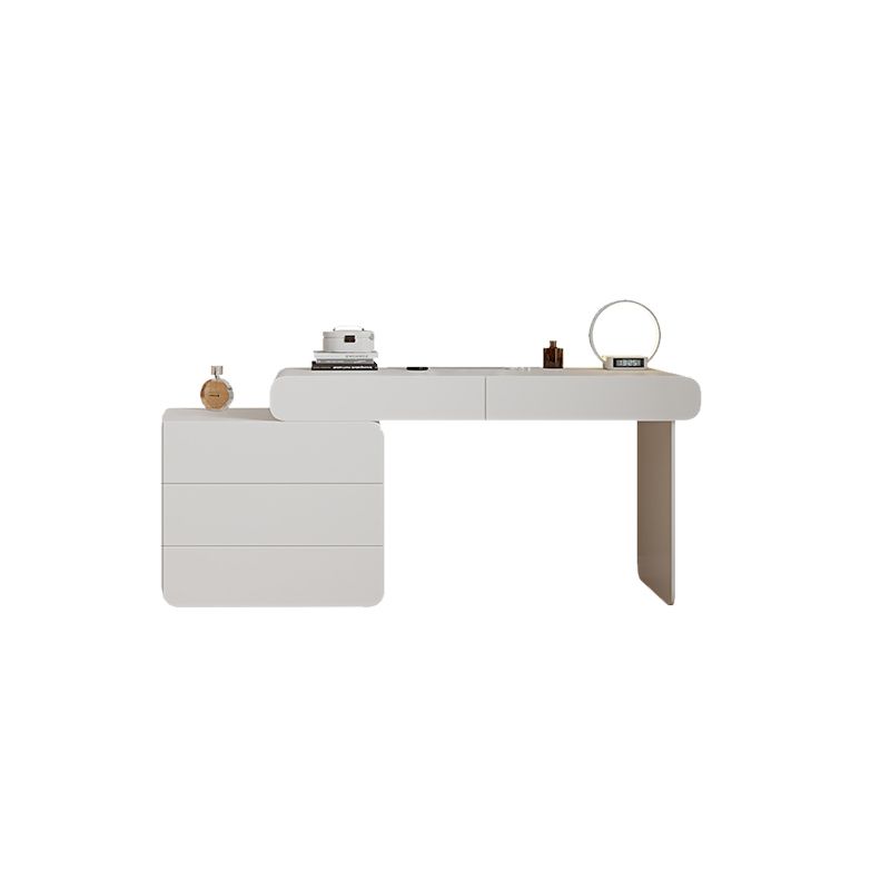 15.74" Wide Make-up Vanity White Makeup Vanity Desk Table with 5/8 Drawers