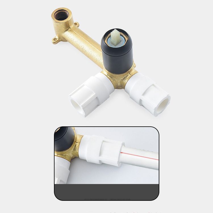Wall Mounted Metal Tub Filler Low Arc Tubular Bathroom Faucet