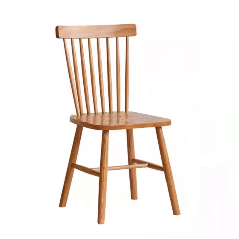 Modern Oak Wood Dining Set 1/2/3/5 Pieces Brown Dinette Set with Chairs