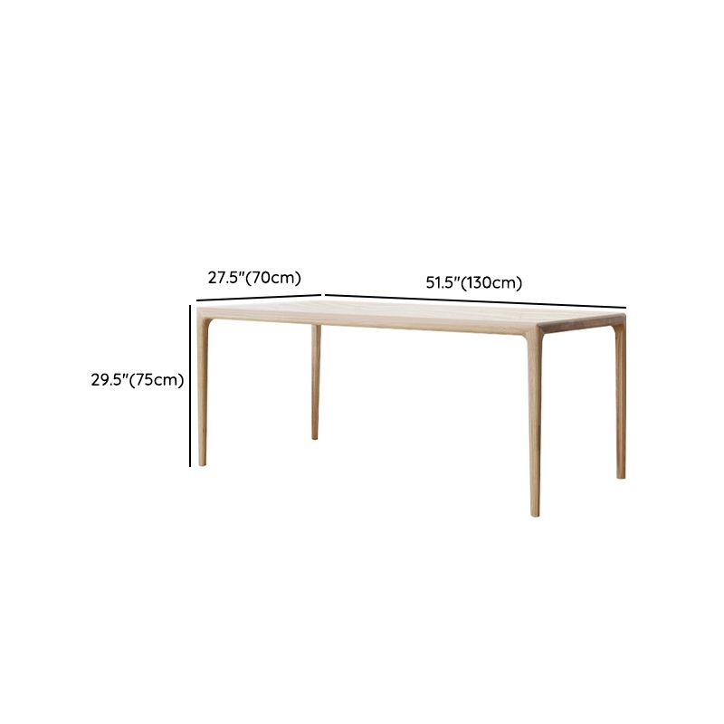 Solid Wood Dinette Set Modern Style 1/4/5/6 Pcs Dining Set with Rectangle Table