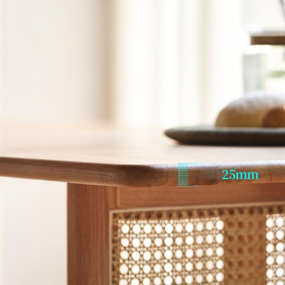 Modern Dining Set 1/2/4 Pcs Natural Solid Wood Dining Table and Chairs