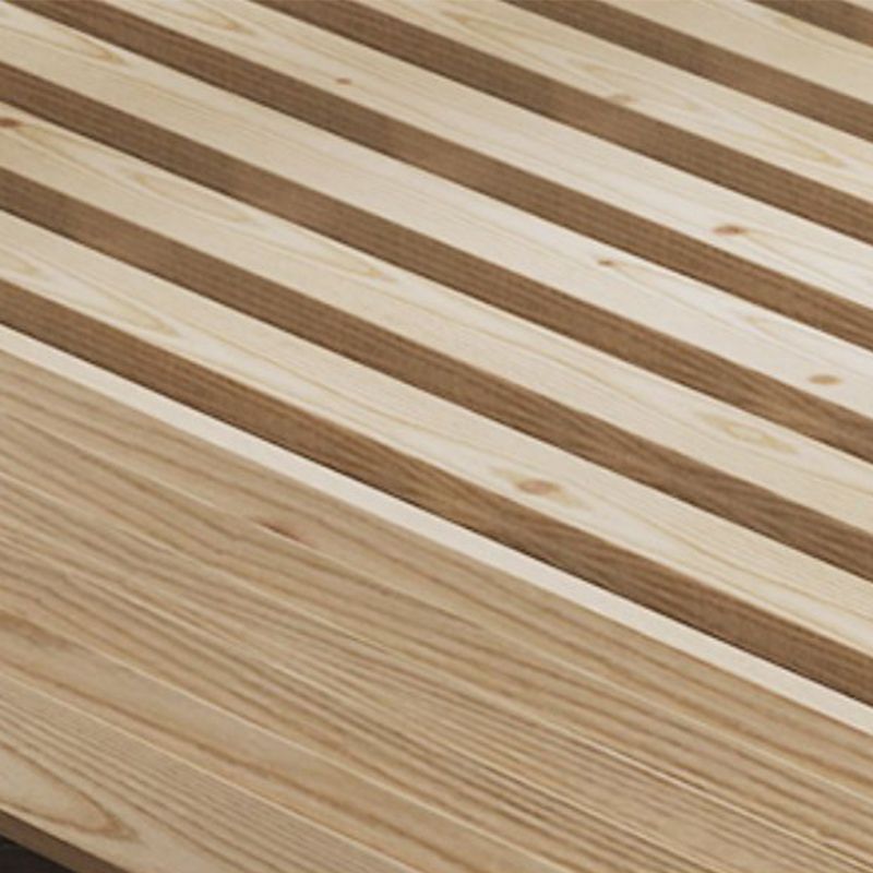 Contemporary Wood Standard Bed with Rectangular Panel Headboard