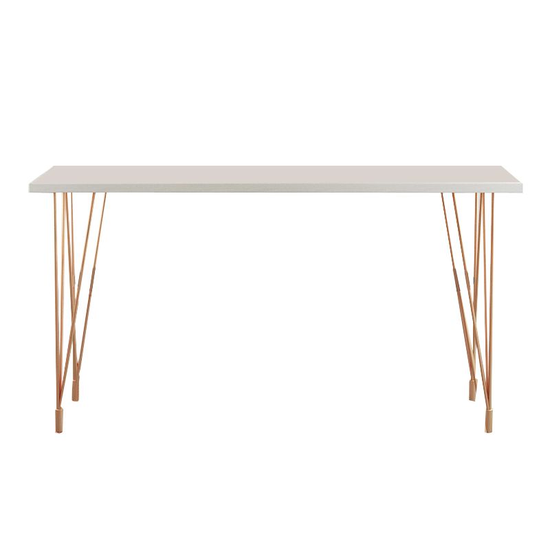 Glam Bar-height Table Solid Wood Top Bistro Pub Table with Four Legs