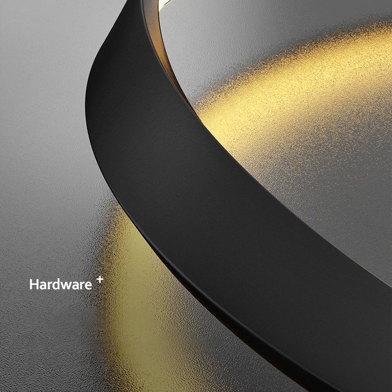 Modern Fashionable Linear LED Hanging Lamp Wrought Iron Indoor Pendant Light with Acrylic Shade