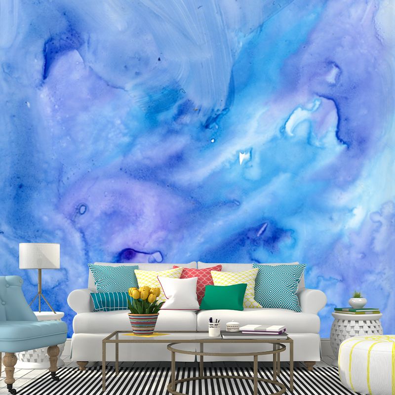 Abstract Watercolor Painting Mural Modern Washable Living Room Wall Art, Custom Print